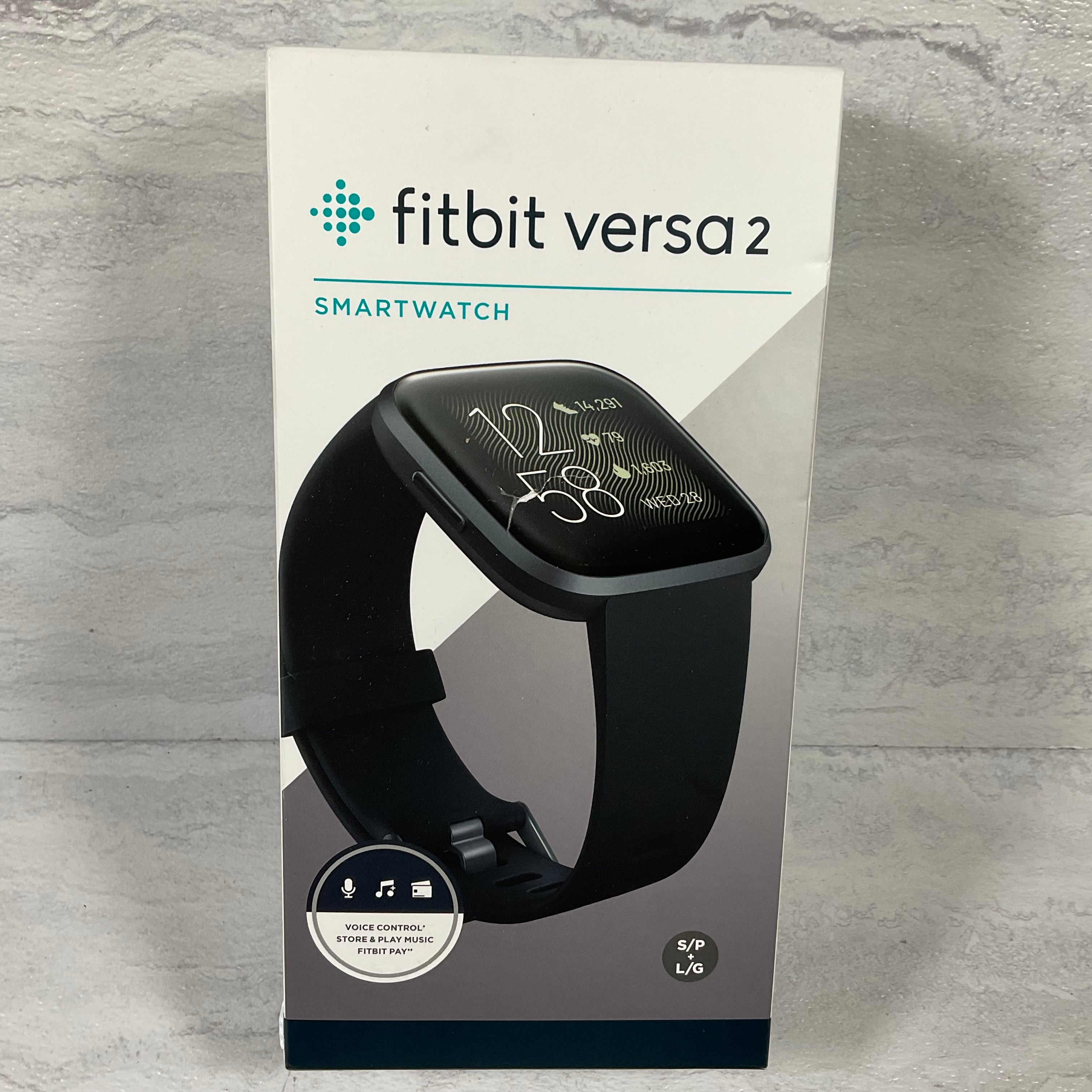 Fitbit Versa 2 Health and Fitness Smartwatch One Size (S and L Bands Included) (7328701251822)